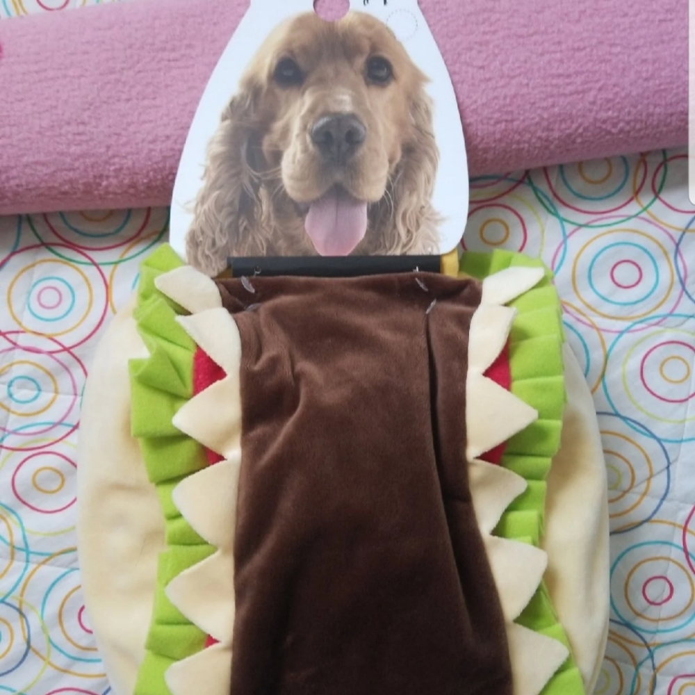Pet hot dog costume 36cm